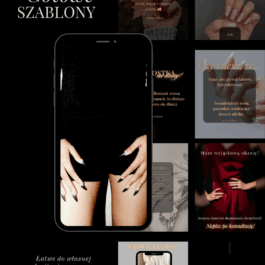Glamour Dark (Black + Gold) Edition – 80 szablonów