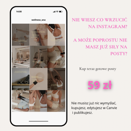 Elastyczny Wellness | Estetyczny Pakiet 30 Szablonów Canva